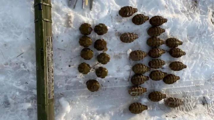 В Станице Луганской в подвале дома обнаружен склад оружия