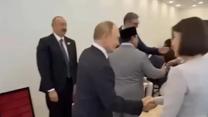 Конфуз Алиева виден на лице: Когда зашёл Путин, все изменились. Военкор: А теперь внимание на супругу