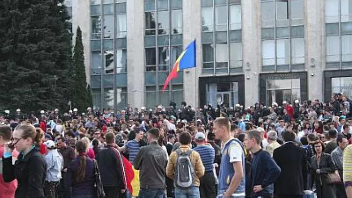 В Молдавии оппозиционеры снова вышли на антиправительственный митинг