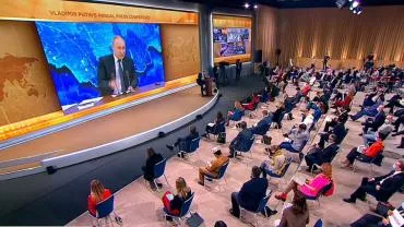 Цимбалюка впервые за несколько лет лишили слова на пресс-конференции Путина