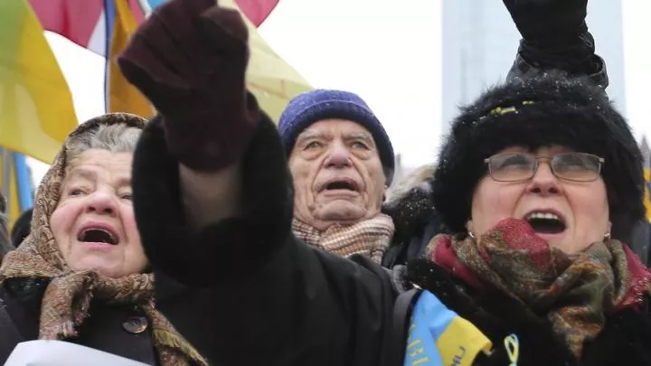 На Украине проходят митинги против колониального статуса страны