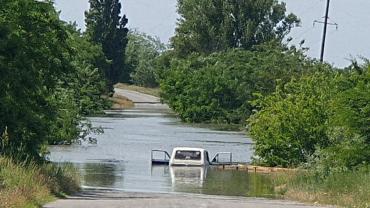 Город Алешки ушел под воду после подрыва Каховской ГЭС