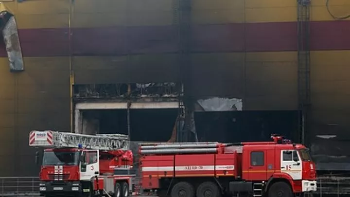 В Подмосковье загорелся торговый центр Мега Химки